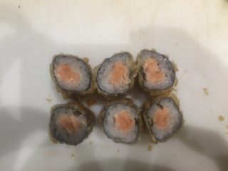 9、 Hosso Frrito 小龙卷!,用刀切成6块