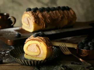 15、可可蛋糕卷,成品图