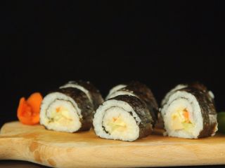 19、花样寿司の紫菜卷,紫菜寿司就做好啦！