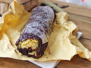 14、紫米粢饭团,成品