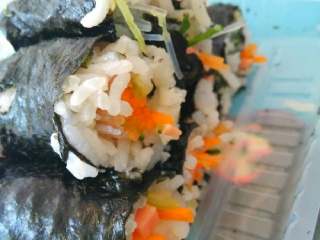 7、素菜寿司,摆放好