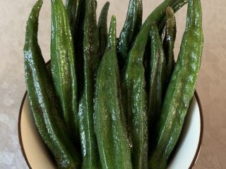 10、秋葵刺身,摆盘