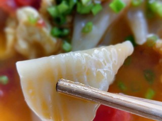 17、西红柿海角面,鸡蛋西红柿汤汁浸透的海角面很润