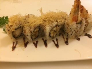 10、????寿司反卷天妇罗虾,一道寿司反卷完成