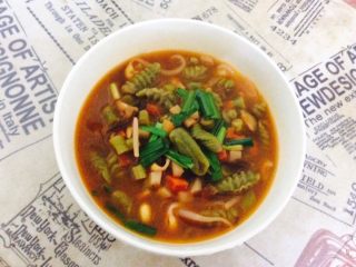 25、番茄酱素麻食,来一碗，香