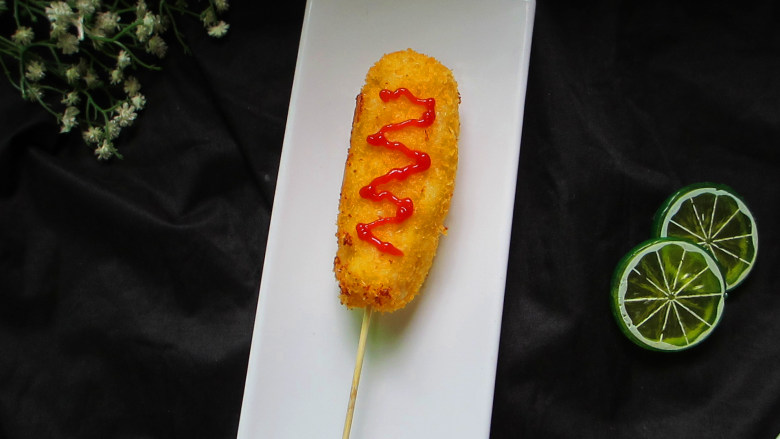 芝士拉丝热狗棒