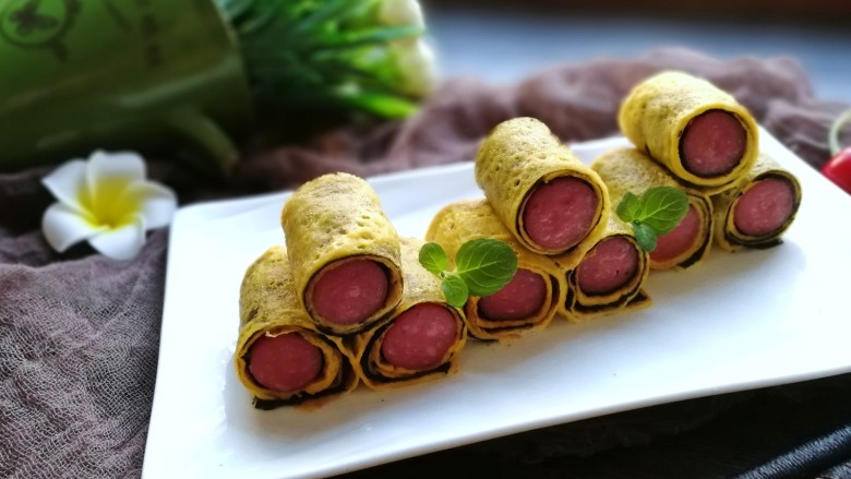 年夜菜锦绣苔味香肠卷