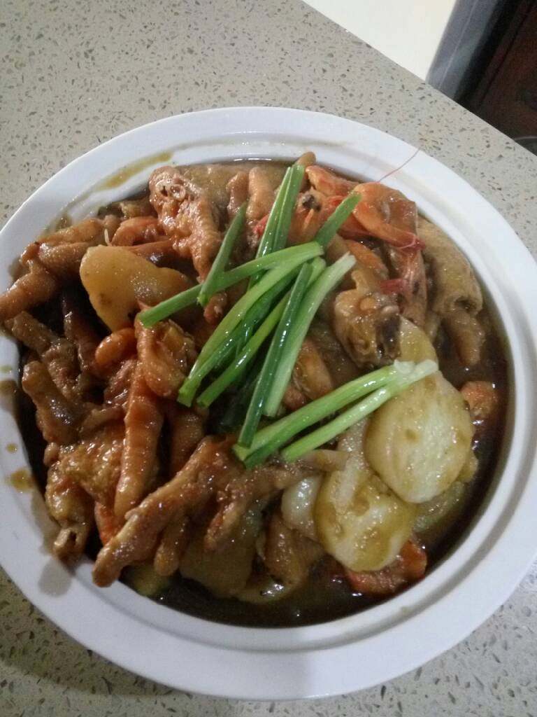 虾蟹肉煲