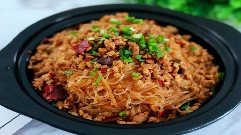 肉末粉丝煲最家常的做法粉丝这样处理后饱满又劲道