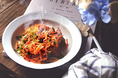 简单不放油的鱼香肉丝