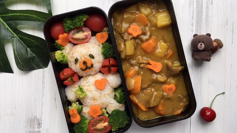 咖喱牛肉小熊便当