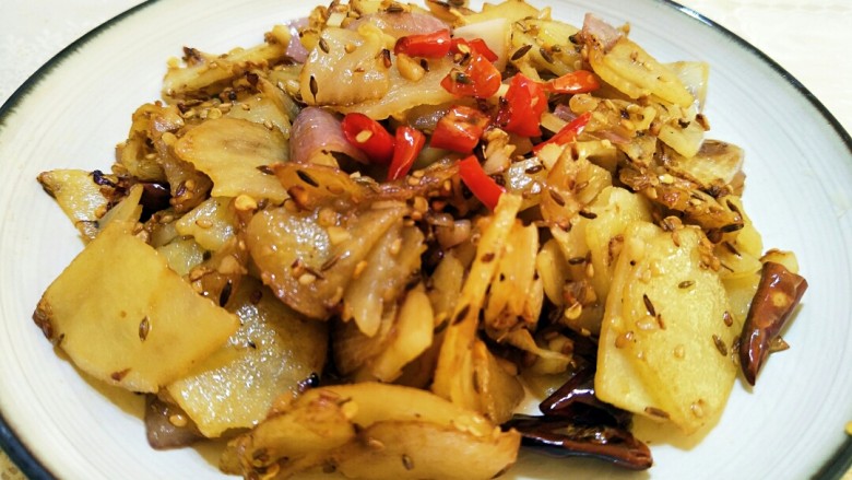家常菜孜然土豆片超级下饭菜