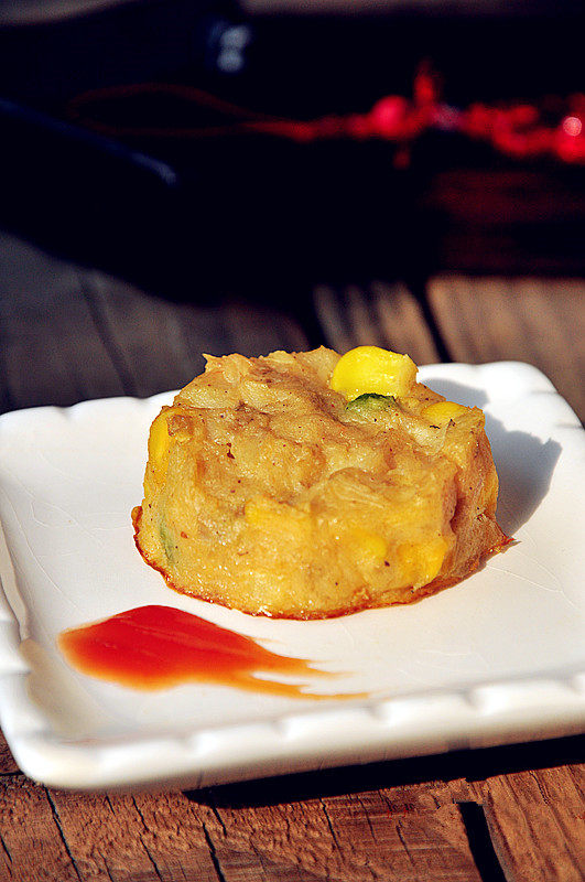 创意西餐让小朋友喜爱的烤鳕鱼饼