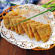 早餐烫面葱油饼