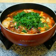 自制鱼头豆腐火锅