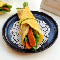 火腿鸡蛋生菜卷饼