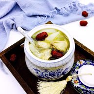 补气养阴润肺止咳竹荪鸡汤