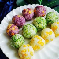 金枪鱼三色饭团