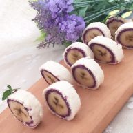 甜味香蕉紫薯卷