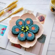 花朵寿司蓝色系