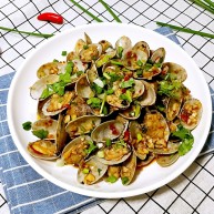 ＃辣味＃蒜泥剁椒炒花甲