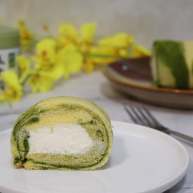 抹茶双色蛋糕卷