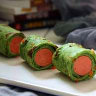 艾草火腿鸡蛋饼