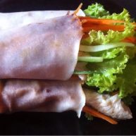 荷叶饼鸡肉蔬菜卷