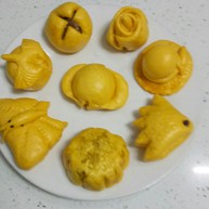 南瓜花样小馒头