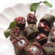 抹茶细沙水果卷