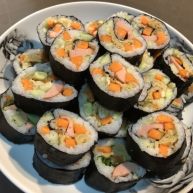 鸡蛋胡萝卜火腿寿司