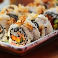 柴鱼花金枪鱼翻转寿司