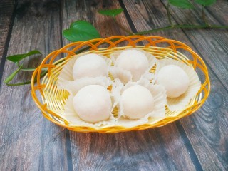 13、水果馅雪媚娘,砂糖橘馅雪媚娘成品图