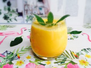 11、芒果奶昔+夏天的味道,成品图