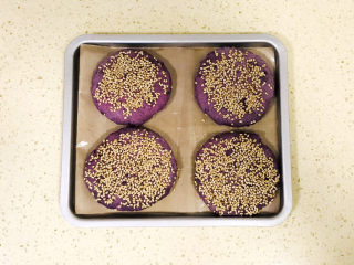 22、紫薯芝麻饼,拿出来放凉