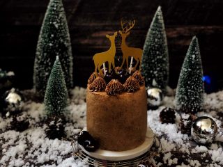 23、圣诞咖啡奶油蛋糕,成品图