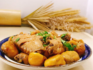 16、板栗烧鸡翅,成品图