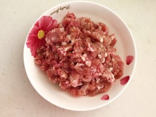 5、香煎肉末豆腐饼,猪肉末300克