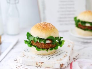 33、猪排汉堡包,成品图