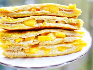 15、好吃到爆的酸奶芒果土司,宝宝特喜欢。