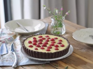 19、白巧克力树莓塔,完成