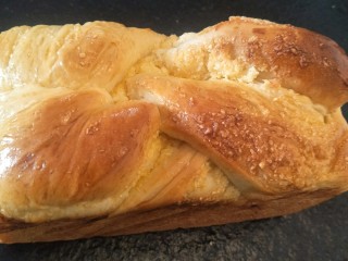 38、香软手撕椰蓉土司????,切的时候切片吃。