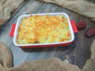 18、虾仁鸡蛋芝士焗饭,成品图