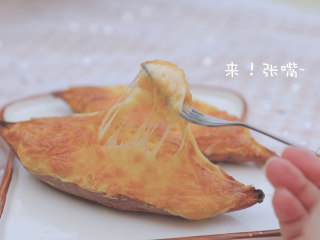 7、红薯的3+1种有爱吃法「厨娘物语」,芝士焗红薯就做好啦，开吃吧～