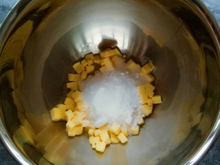 4、蔓越莓饼干,加入糖粉