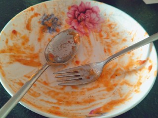 22、番茄火腿意面????????,隔~吃饱满足。