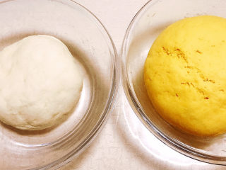 6、贝壳馒头（南瓜）,发酵成2倍大的时候