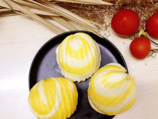 18、贝壳馒头（南瓜）,发酵至2倍大时用大火蒸12分钟