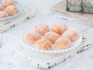 13、椰香红薯球,成品图