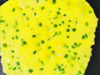 6、双色蛋卷,倒入鸡蛋液，中小火煎熟